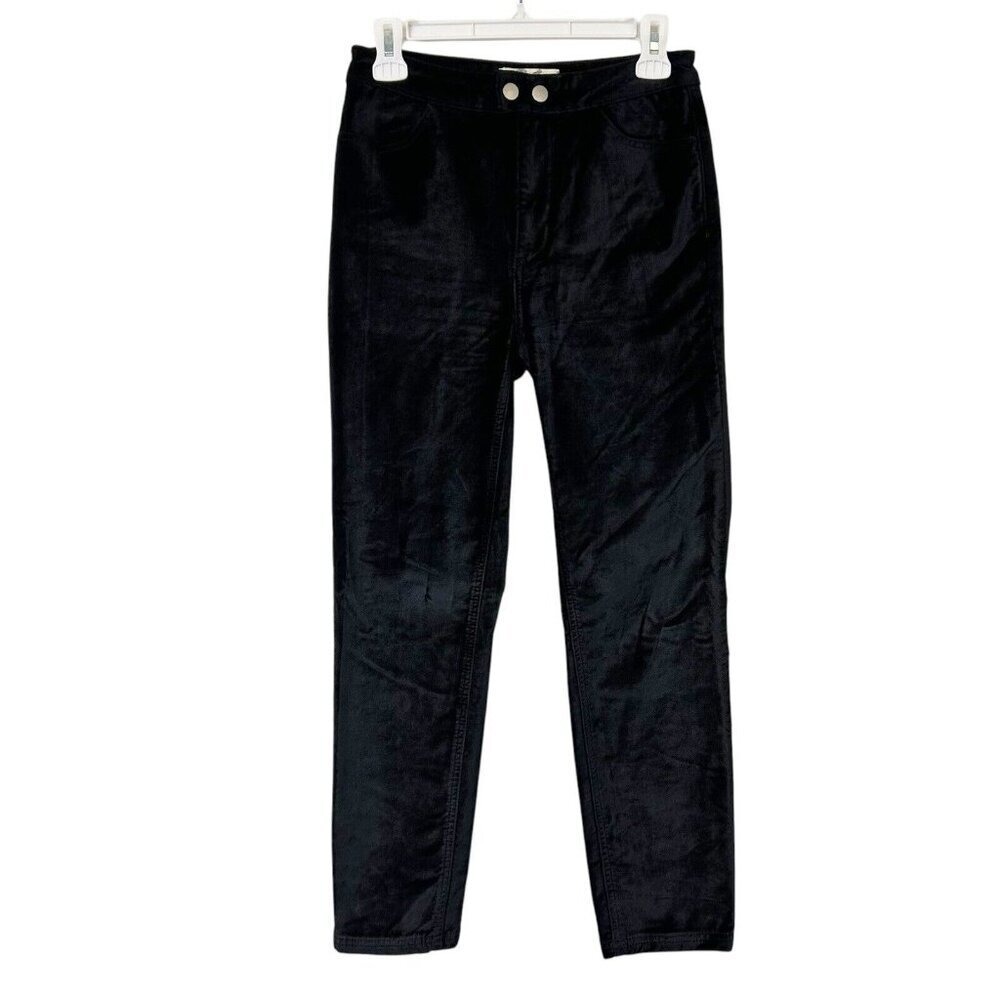 Free People We The Free Sweet‎ Jane Black Velvet Pants Women’s Size 26